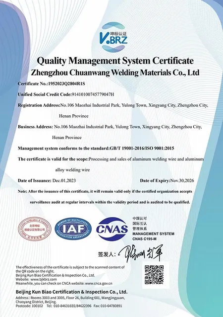 Certificación del Sistema de Gestión de Calidad ISO 9001:2015