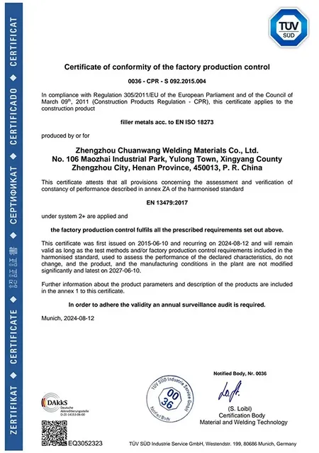 Certificación CE (Conformidad Europea)